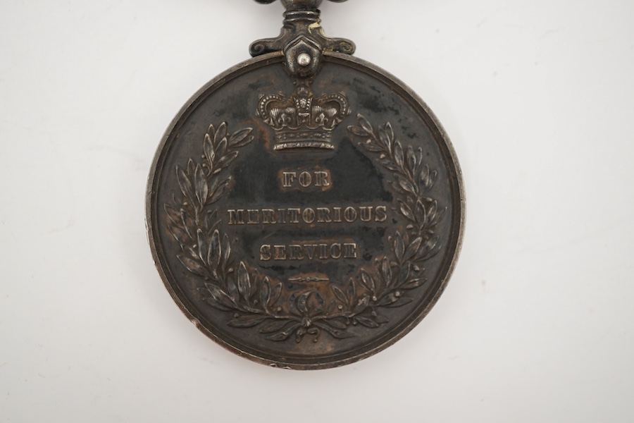 A George V Meritorious Service Medal (MSM), awarded to SJT. MJR. W. Patterson R.A. Condition - fair.